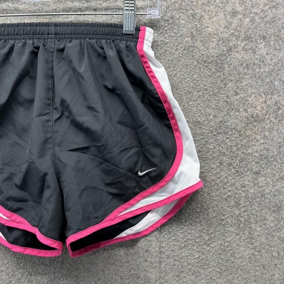 Nike Shorts Womens XS Black Pink Dri-FIT Tempo Running Athletic Lined Gym - Picture 9 of 10
